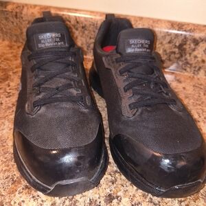 Skechers Men's Black Slip Resistant Shoes